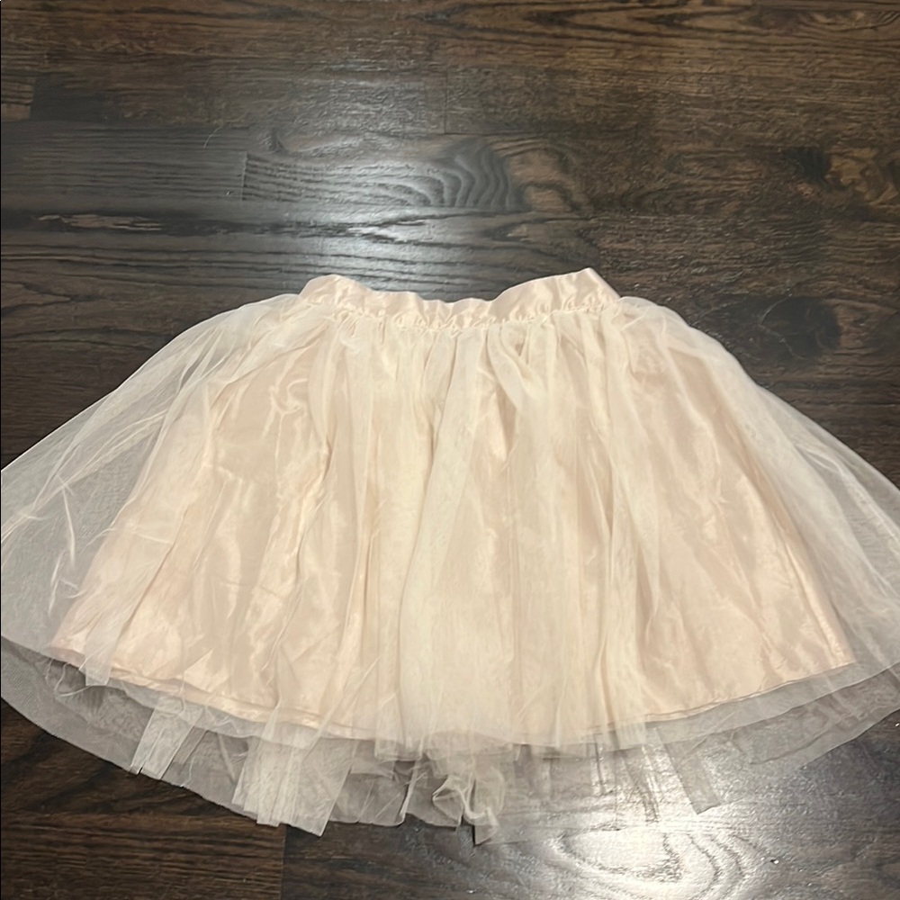 Elegant Cream Tulle Skirt